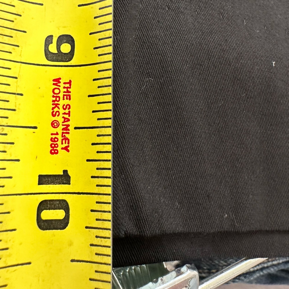 Gap Black Wide Leg Bermuda Shorts Knee Length 10” cotton stretch size 12 - Picture 8 of 11